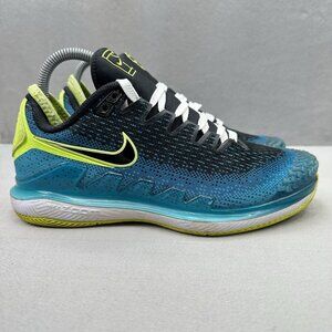 Mens 6 / Womens 7.5 Nike Air Zoom Vapor X Knit Tennis Shoes Blue Federer Nadal